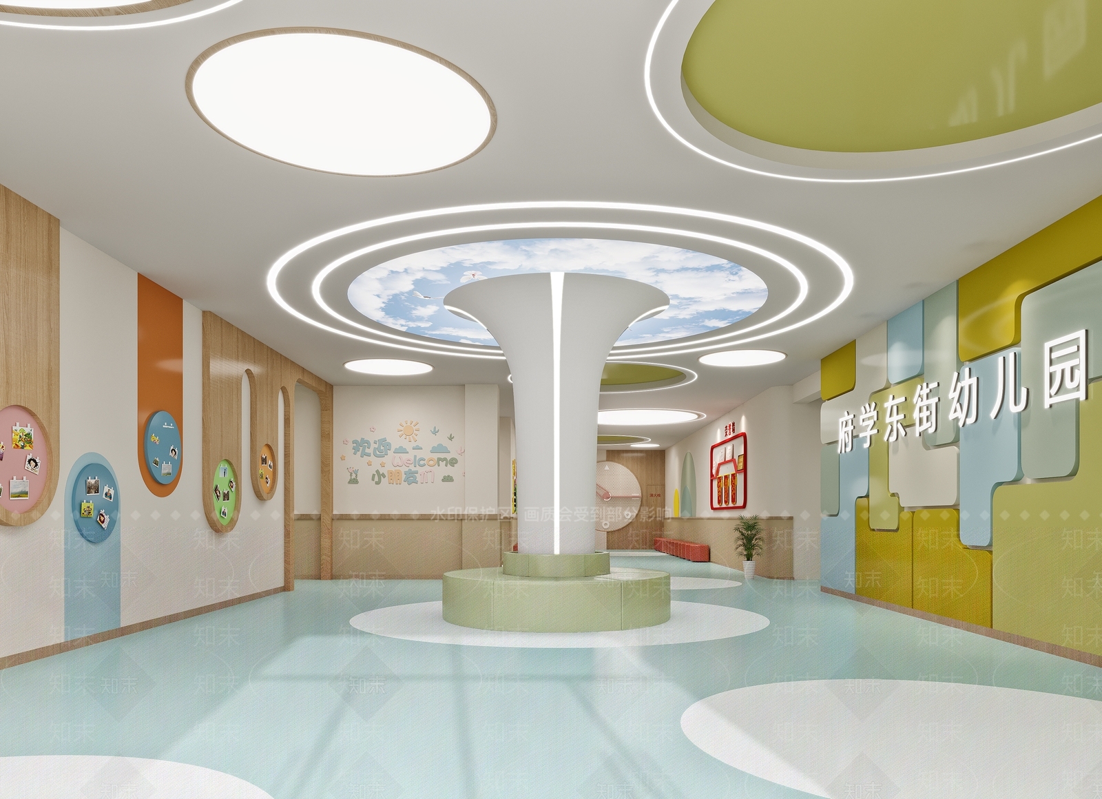 现代幼儿园3D模型下载【ID:1201212672】