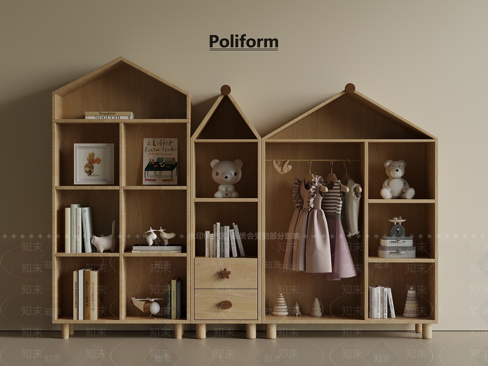 现代新中式书架SU模型下载【ID:1201211827】