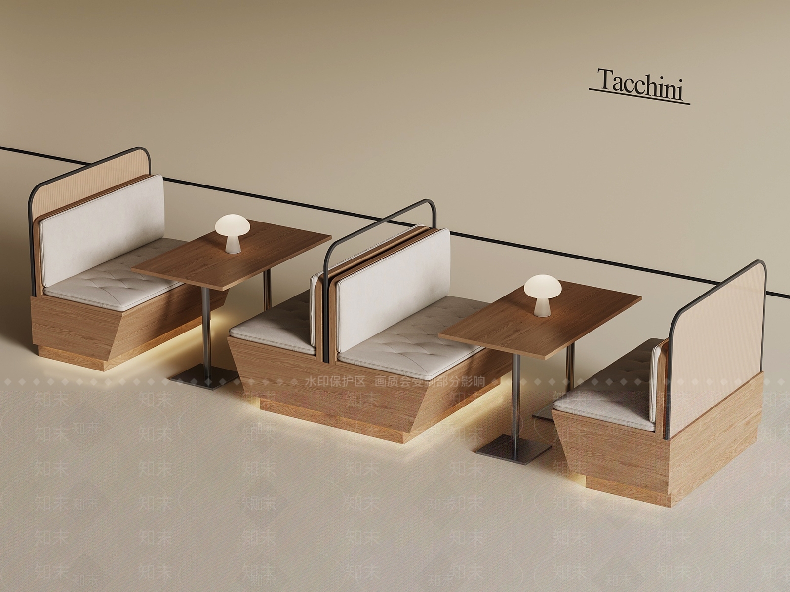 现代餐桌椅3D模型下载【ID:1201212103】