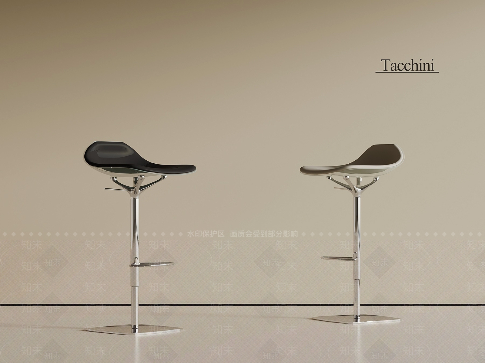 现代吧凳3D模型下载【ID:1201213851】