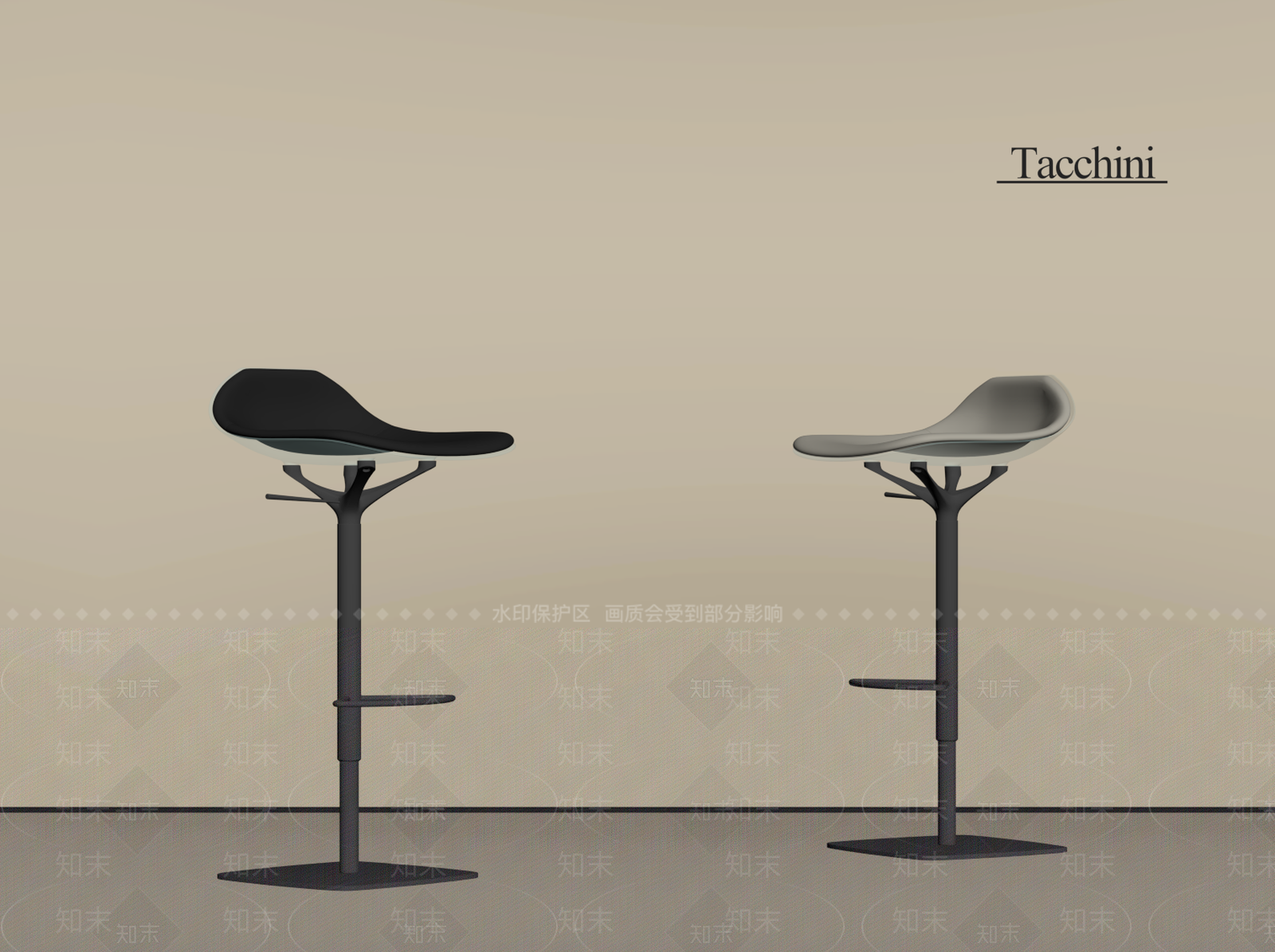 现代吧凳SU模型下载【ID:1201213858】