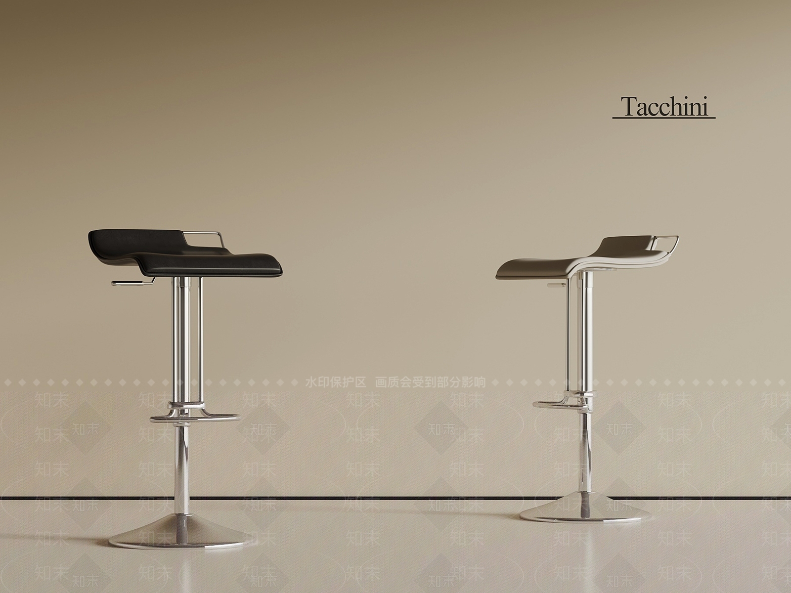 现代吧凳3D模型下载【ID:1201213934】