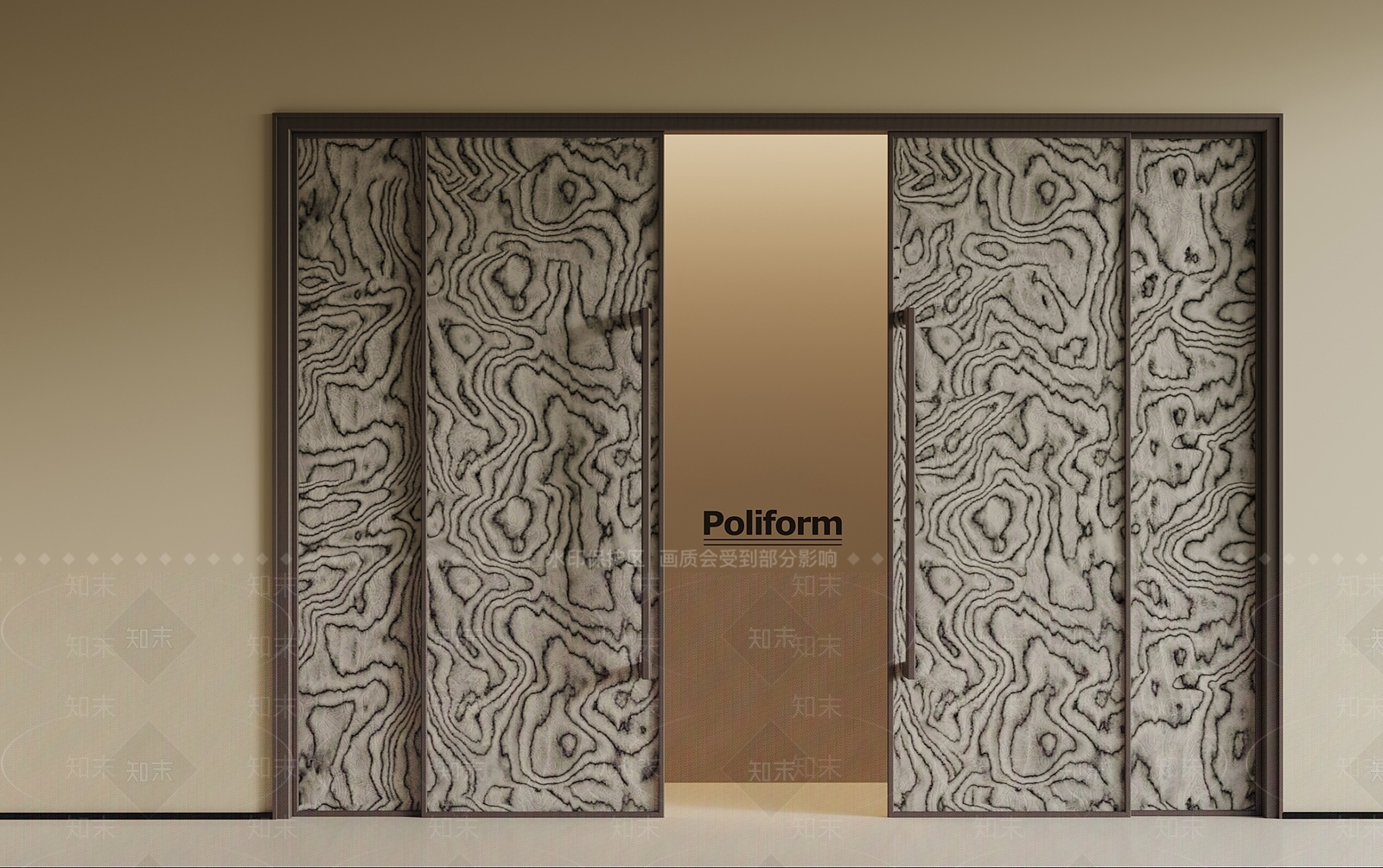 现代意式推拉门SU模型下载【ID:1201215664】