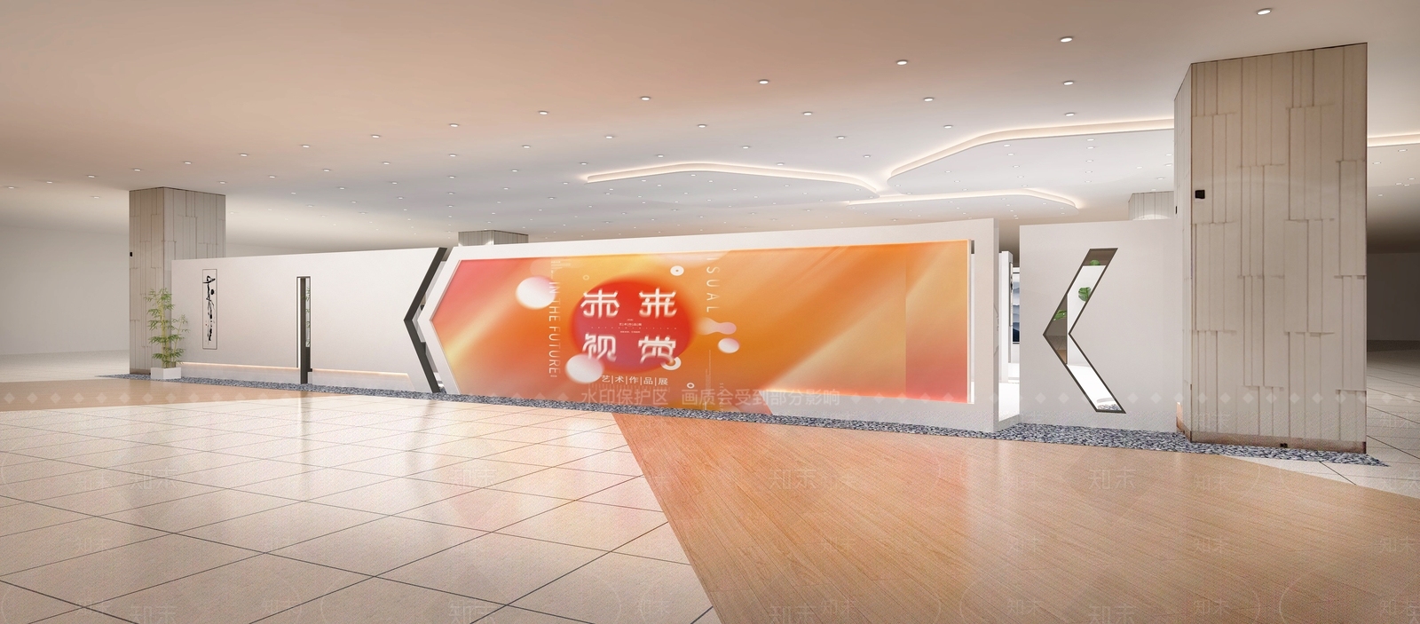 现代新中式其他文化空间SU模型下载【ID:1201218372】