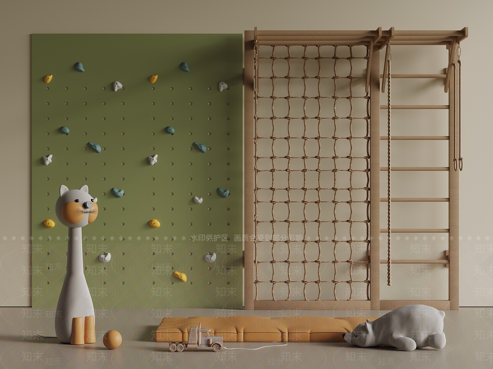 儿童器材组合SU模型下载【ID:1201217820】