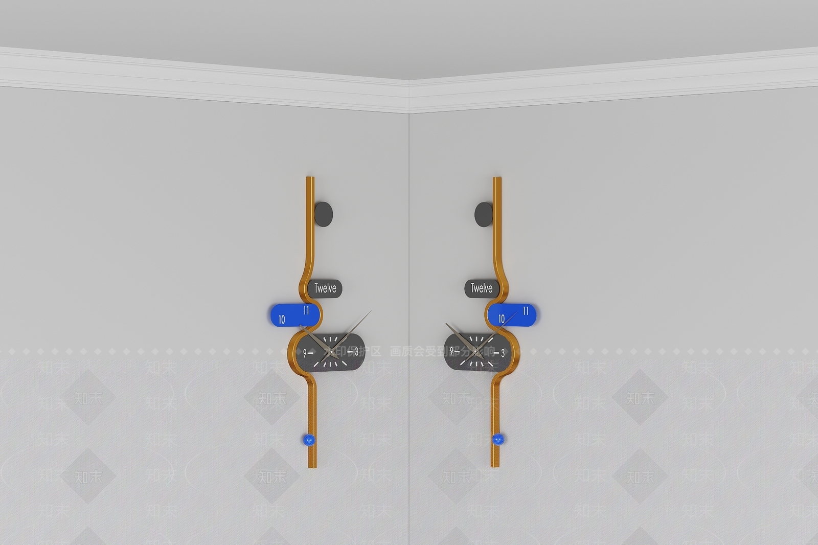 现代挂件3D模型下载【ID:1201218944】