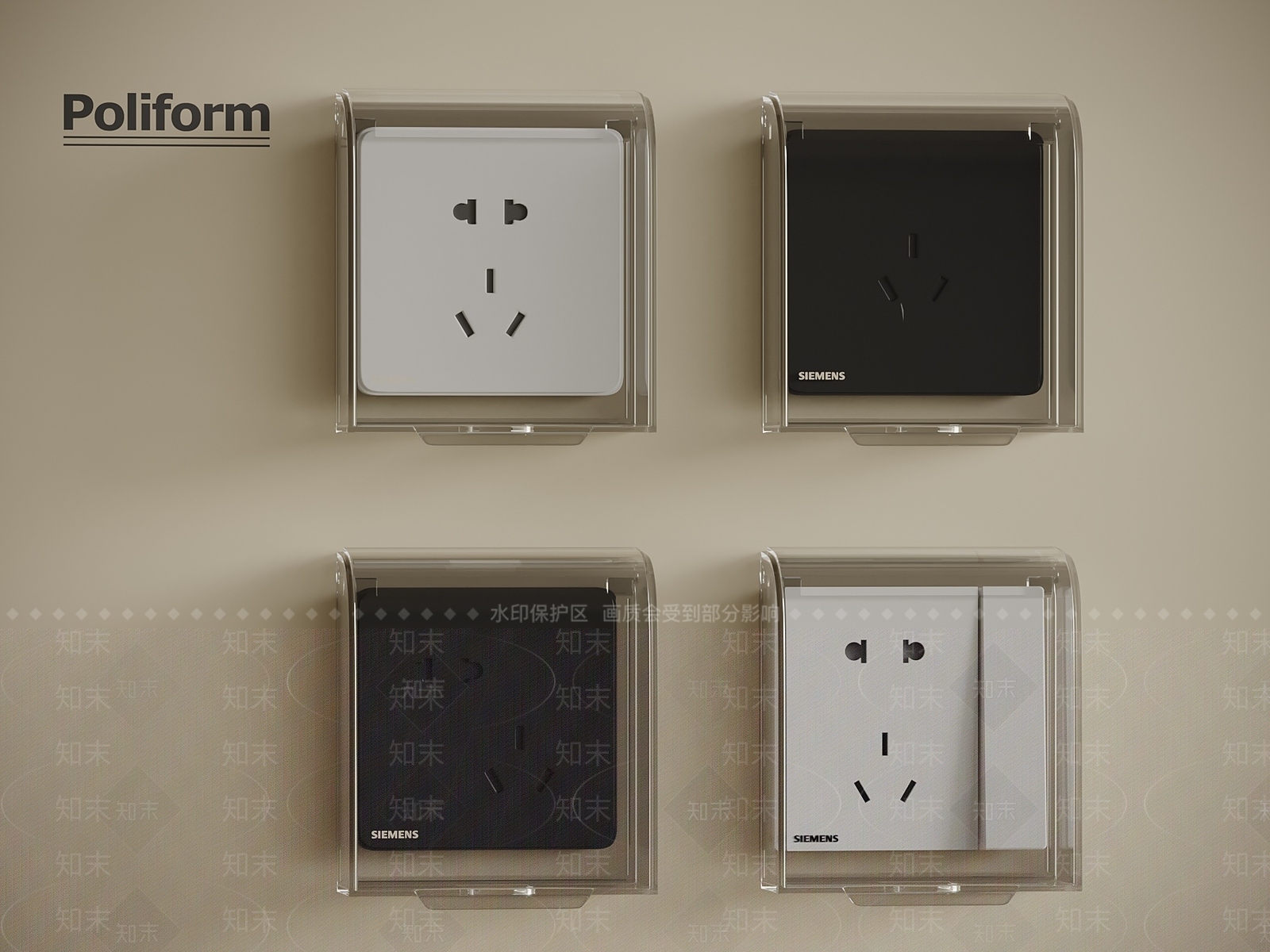 现代插座SU模型下载【ID:1201219019】