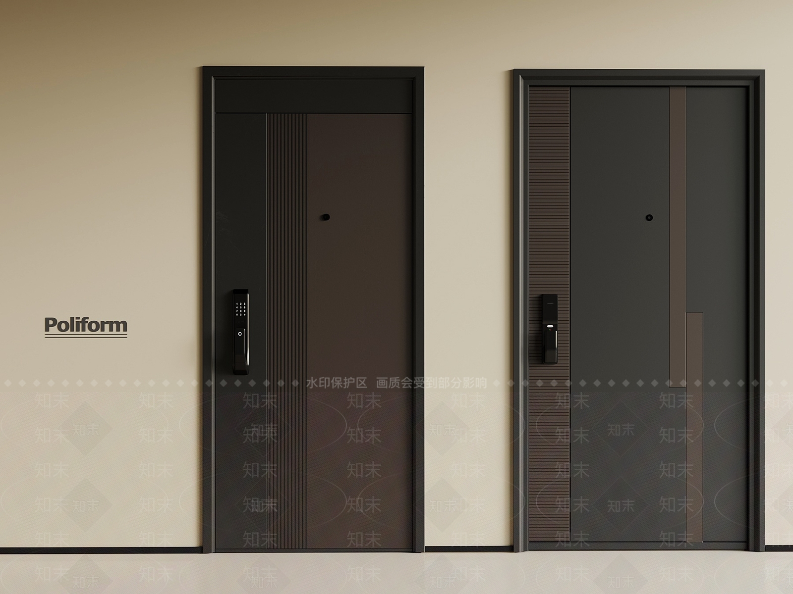 现代单开门3D模型下载【ID:1201219478】