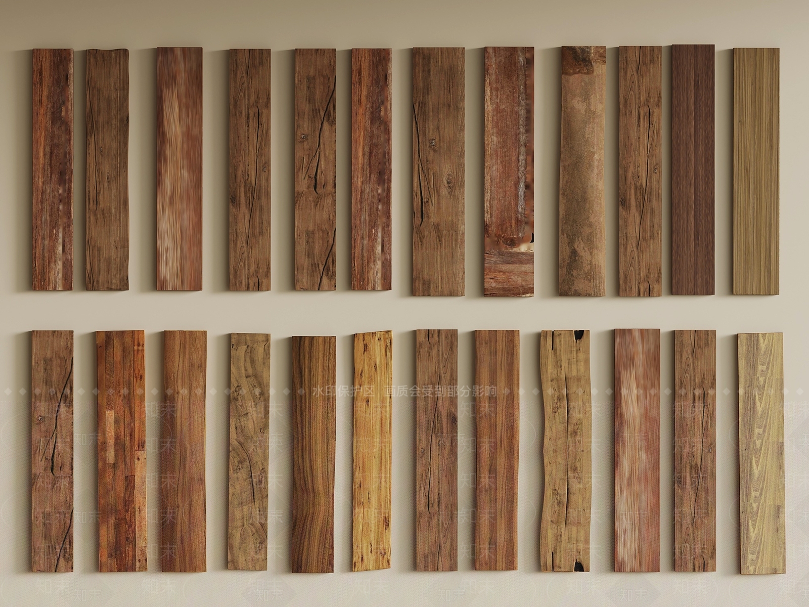 新中式木头木板3D模型下载【ID:1201220500】