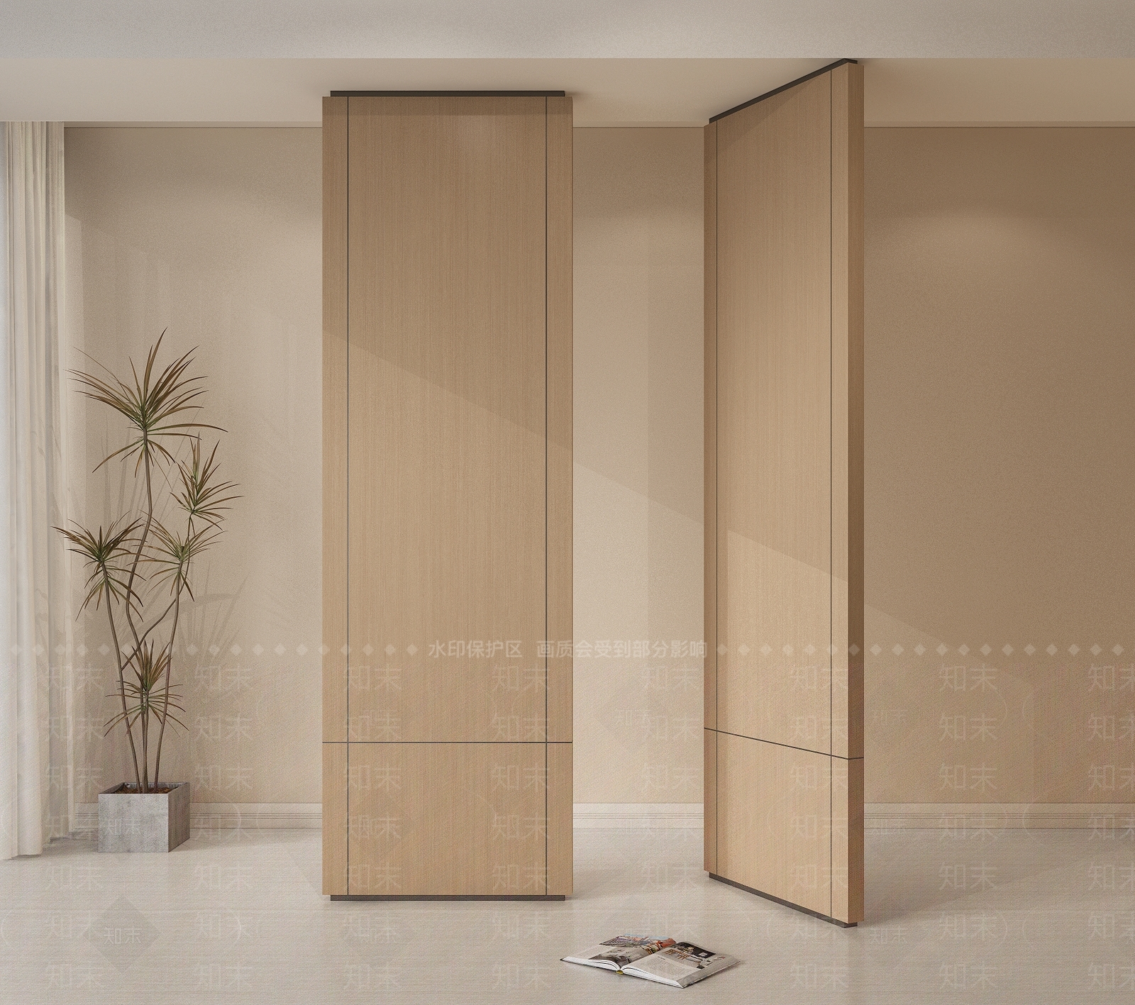 现代隔断SU模型下载【ID:1201220895】