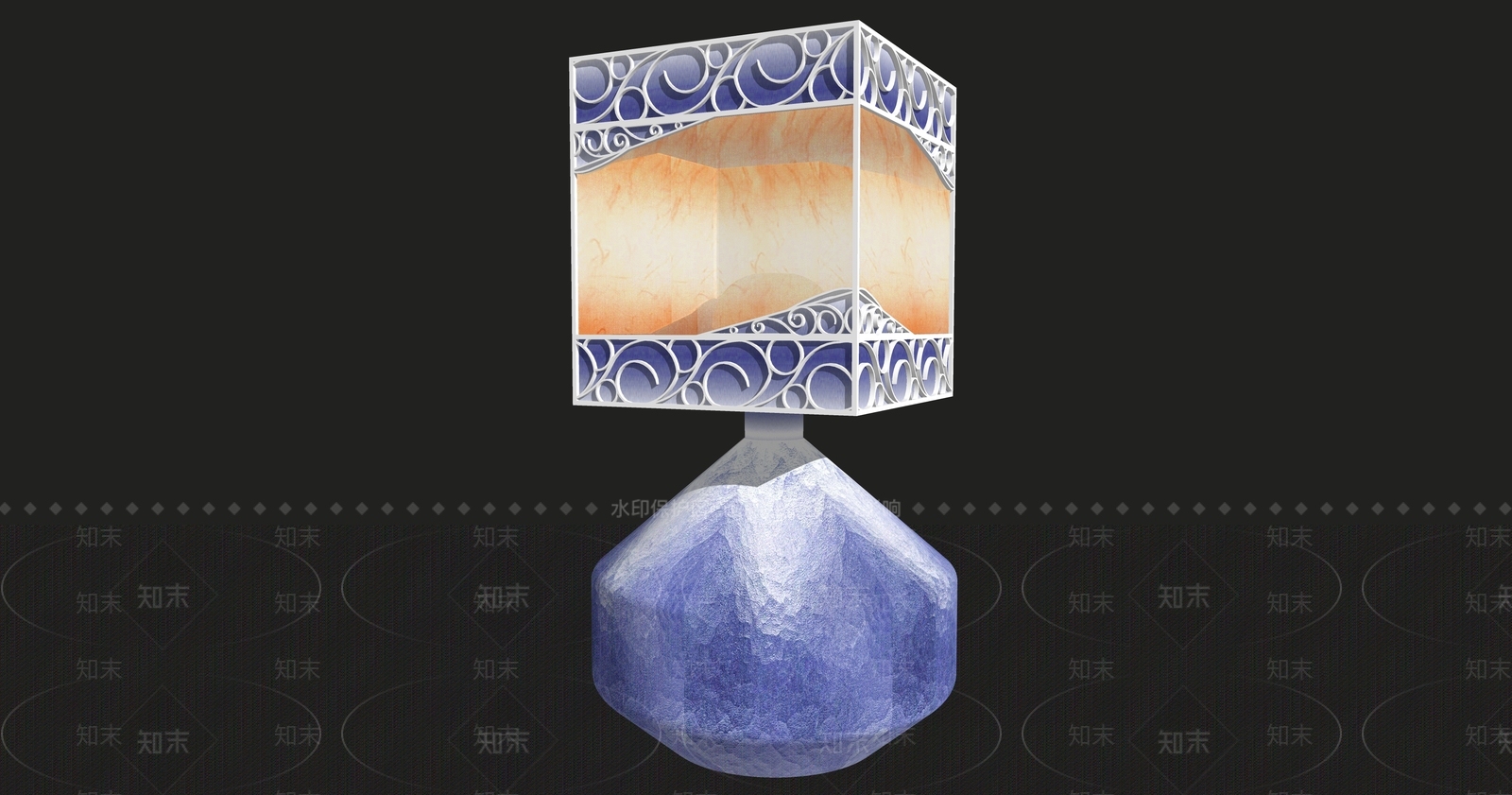 现代欧式台灯SU模型下载【ID:1201222140】