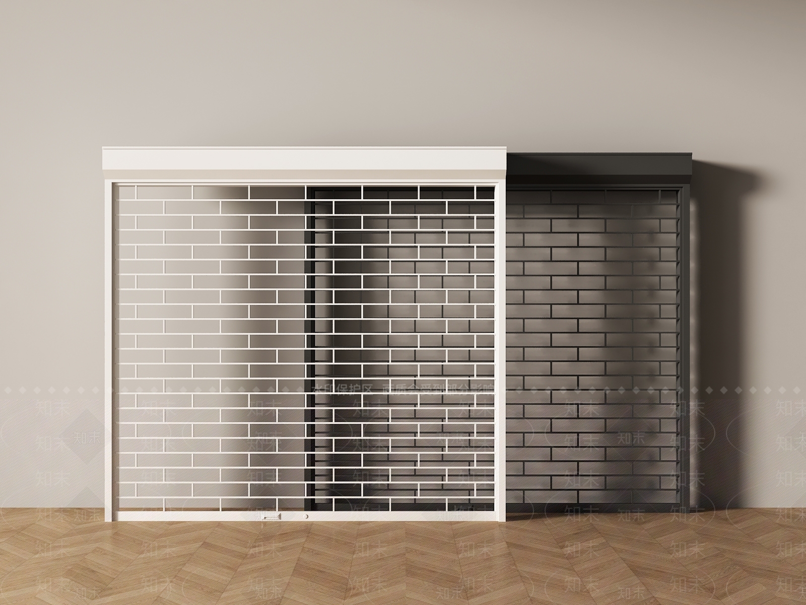 现代卷帘门SU模型下载【ID:1201222884】