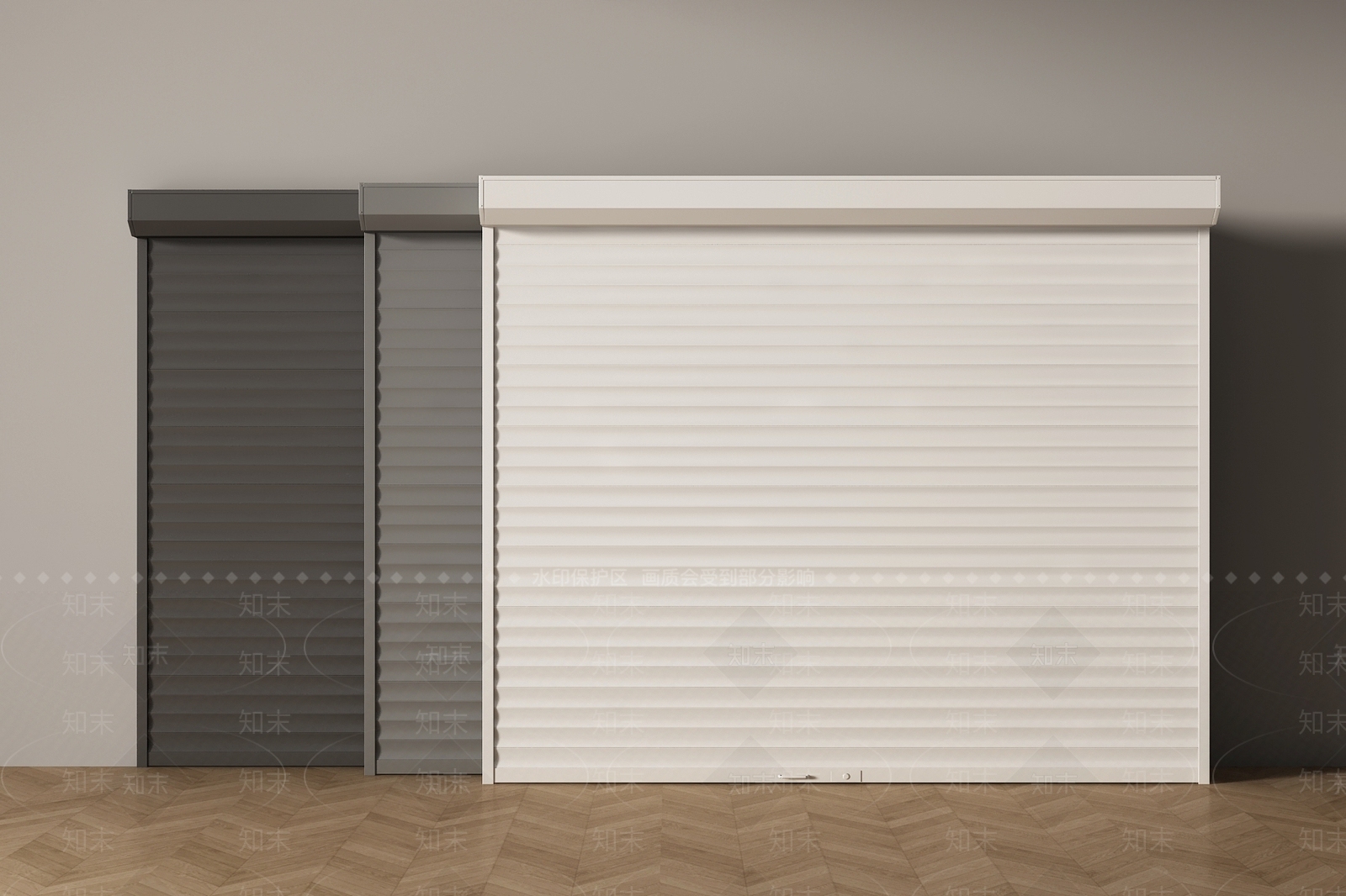 现代卷帘门SU模型下载【ID:1201222845】