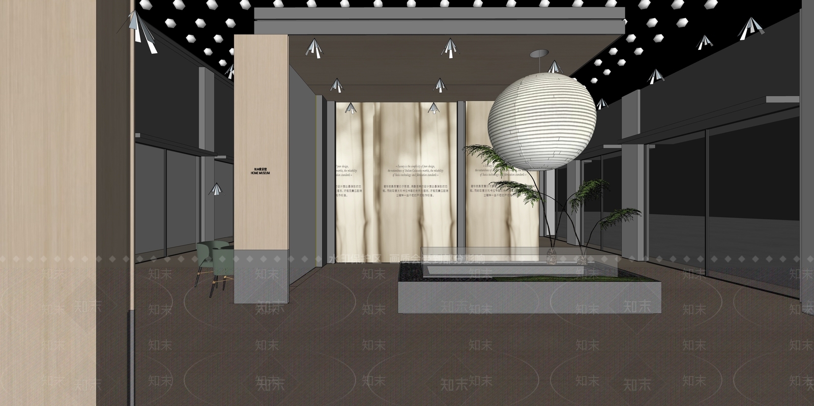 现代门窗展厅SU模型下载【ID:1201222988】