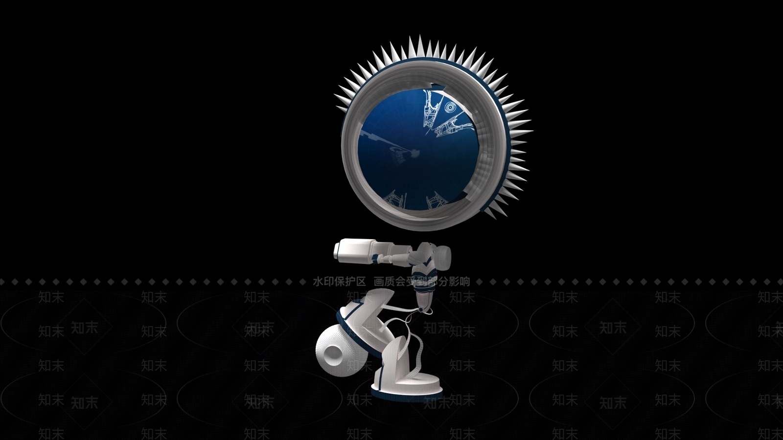 现代智能导购机器人3D模型下载【ID:1201223376】