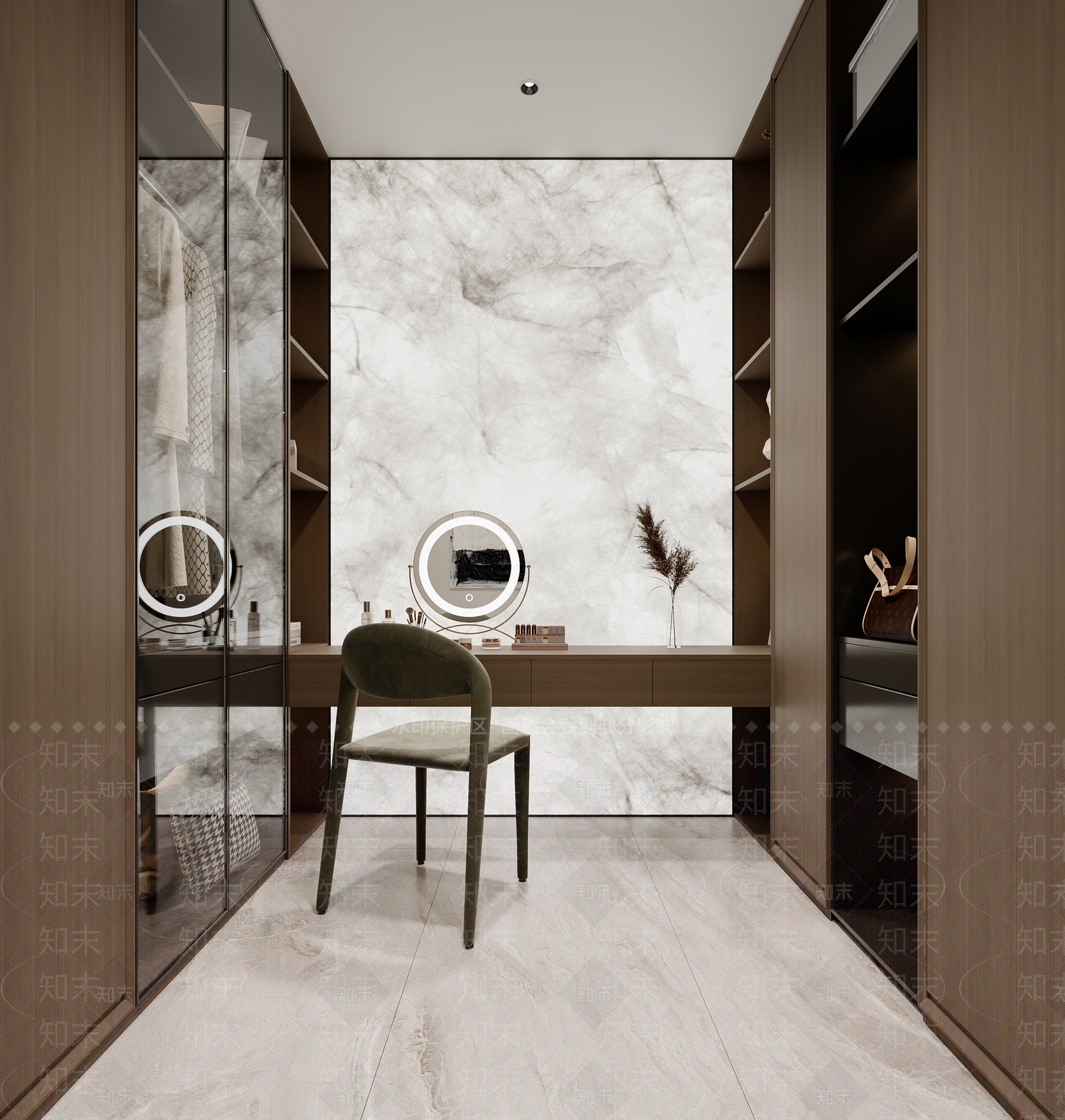 现代衣帽间3D模型下载【ID:1201224579】