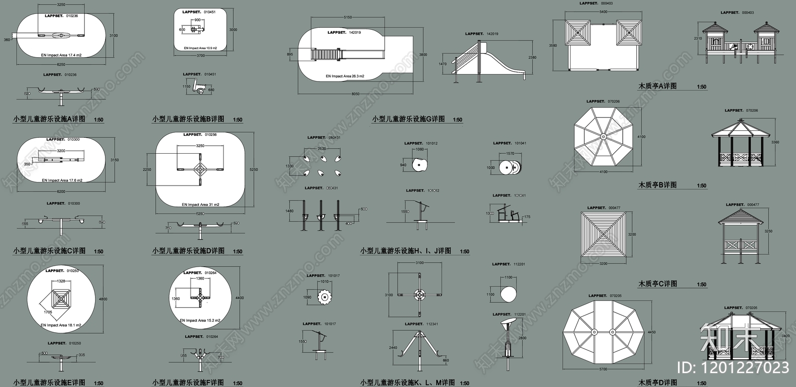 现代综合景观小品施工图下载【ID:1201227023】