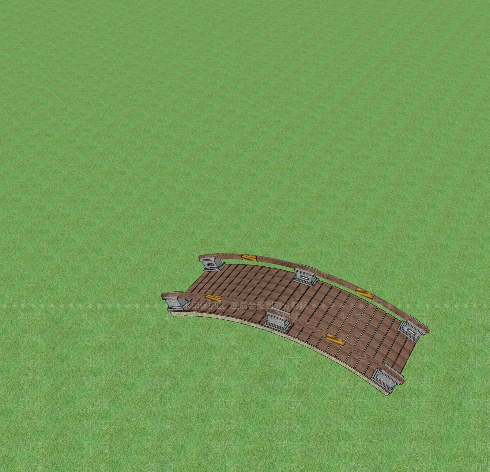 新中式景观桥SU模型下载【ID:1201227392】