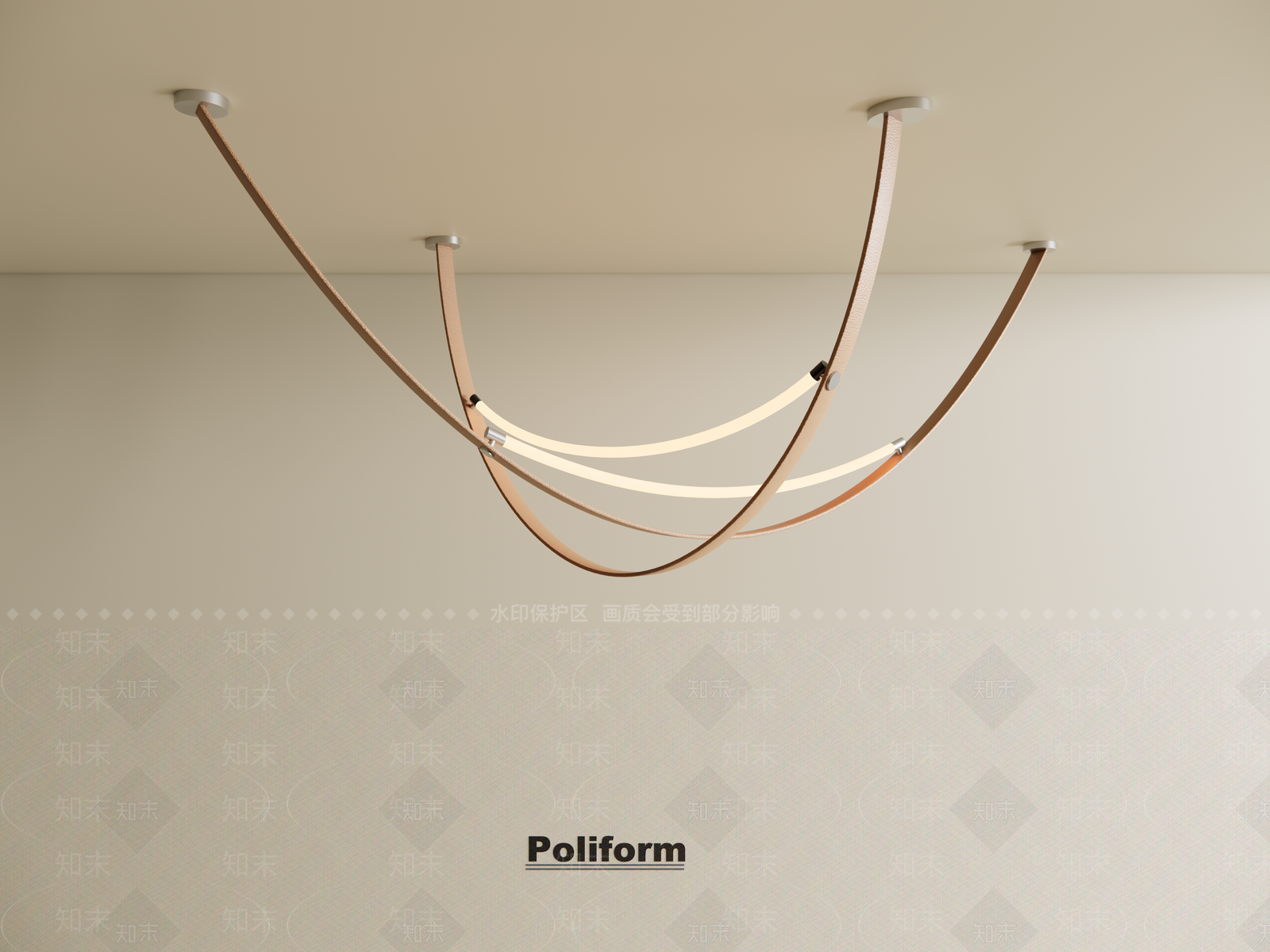 现代轻奢吊灯3D模型下载【ID:1201231704】