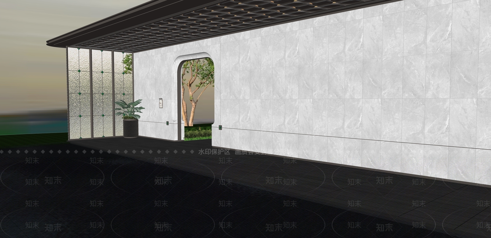 法式轻奢其他景观小建筑SU模型下载【ID:1201234018】