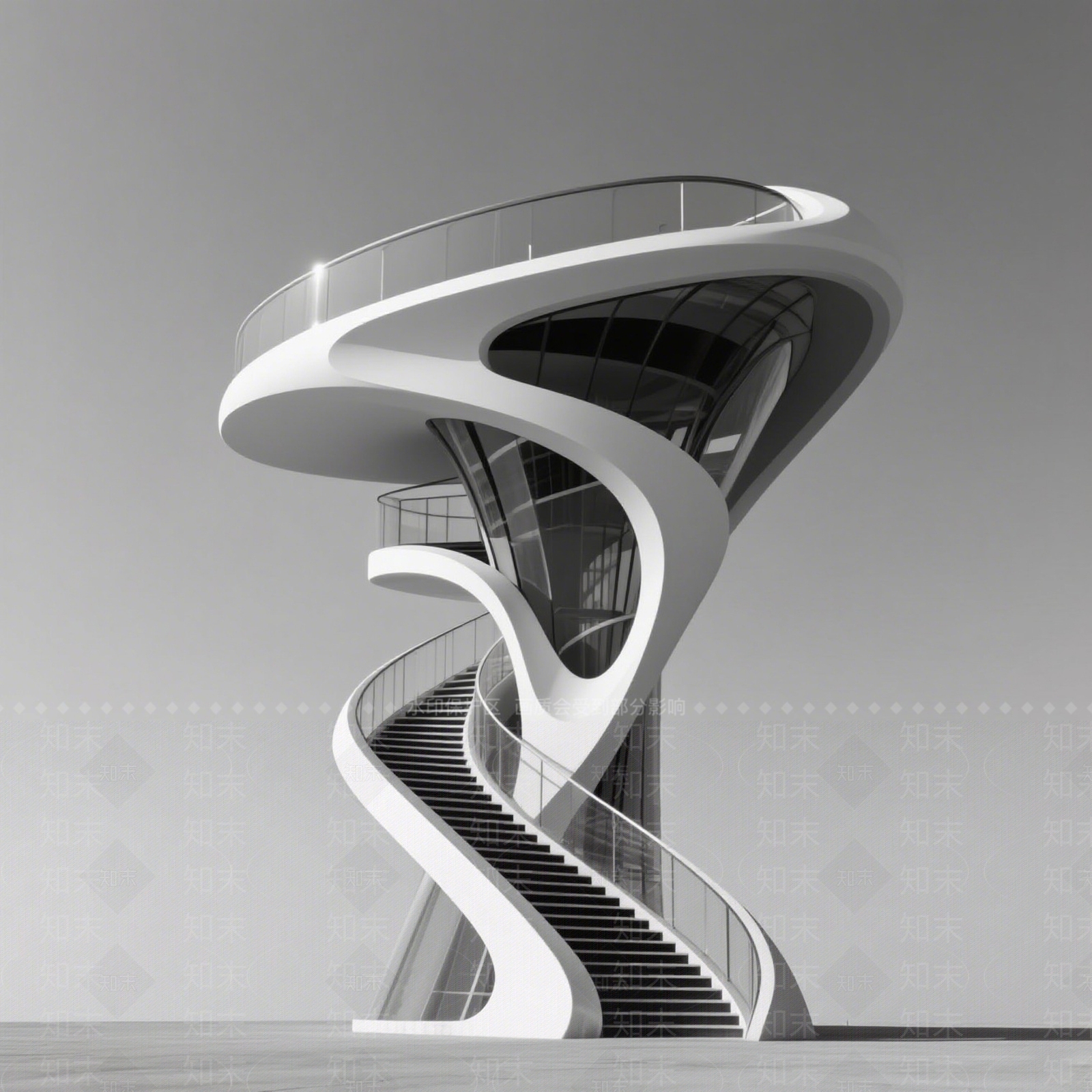 现代塔楼SU模型下载【ID:1201235185】