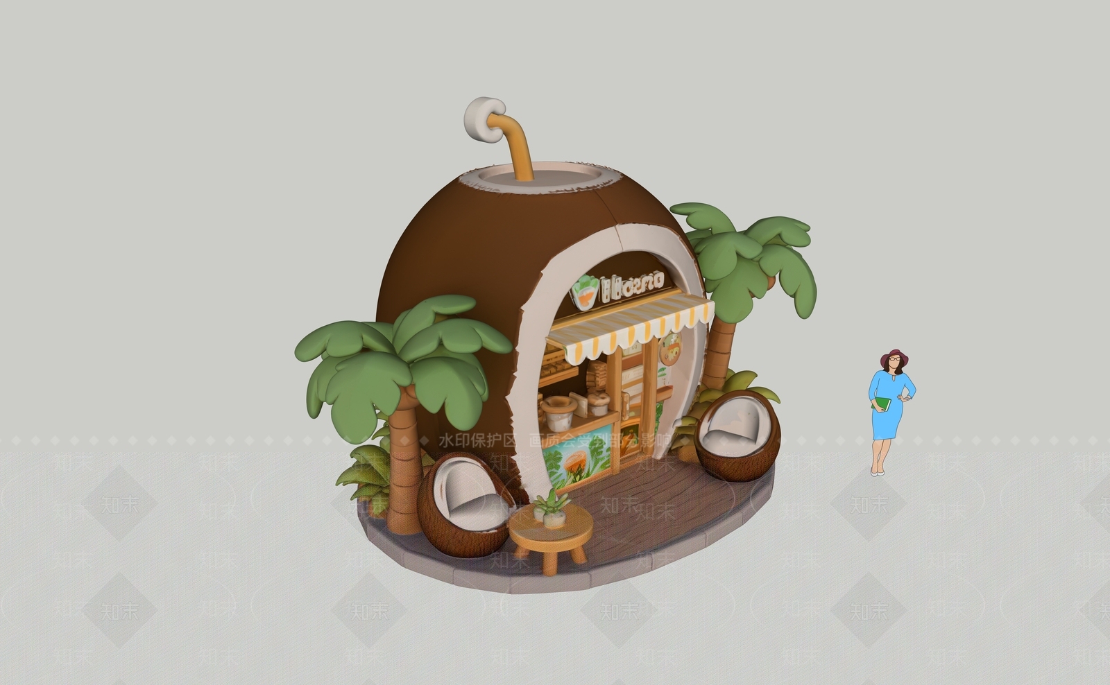 现代主题快闪SU模型下载【ID:1201235988】