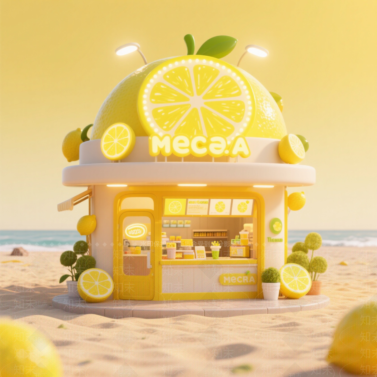 现代奶茶店SU模型下载【ID:1201235999】