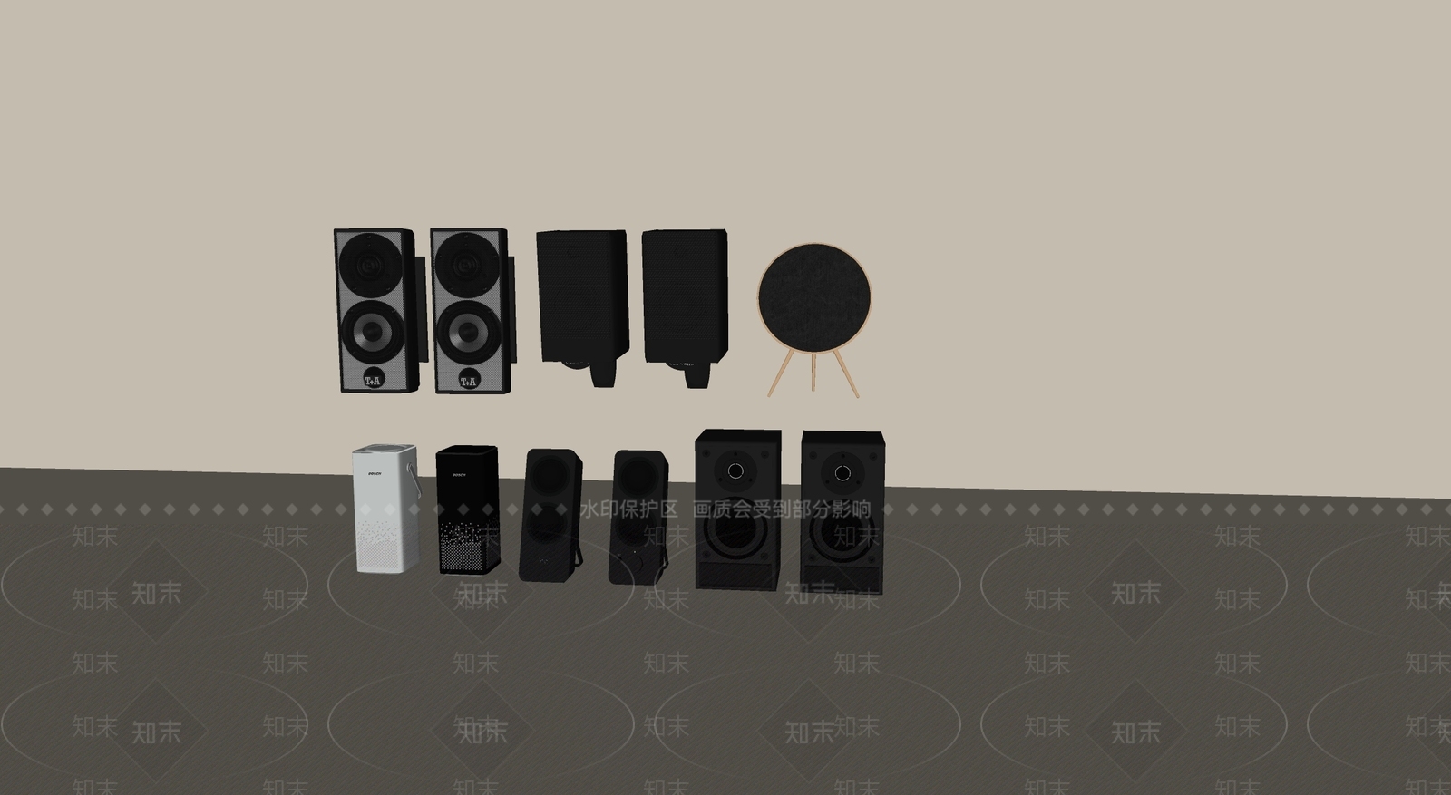 音响SU模型下载【ID:1201236799】
