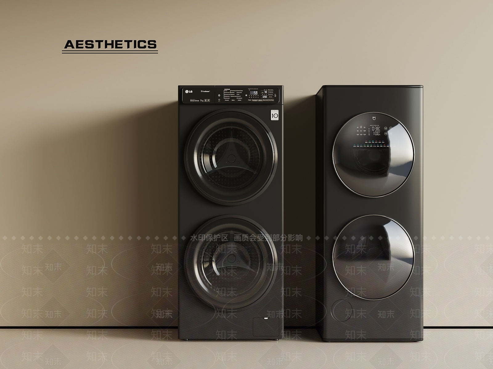 洗衣机3D模型下载【ID:1201240010】