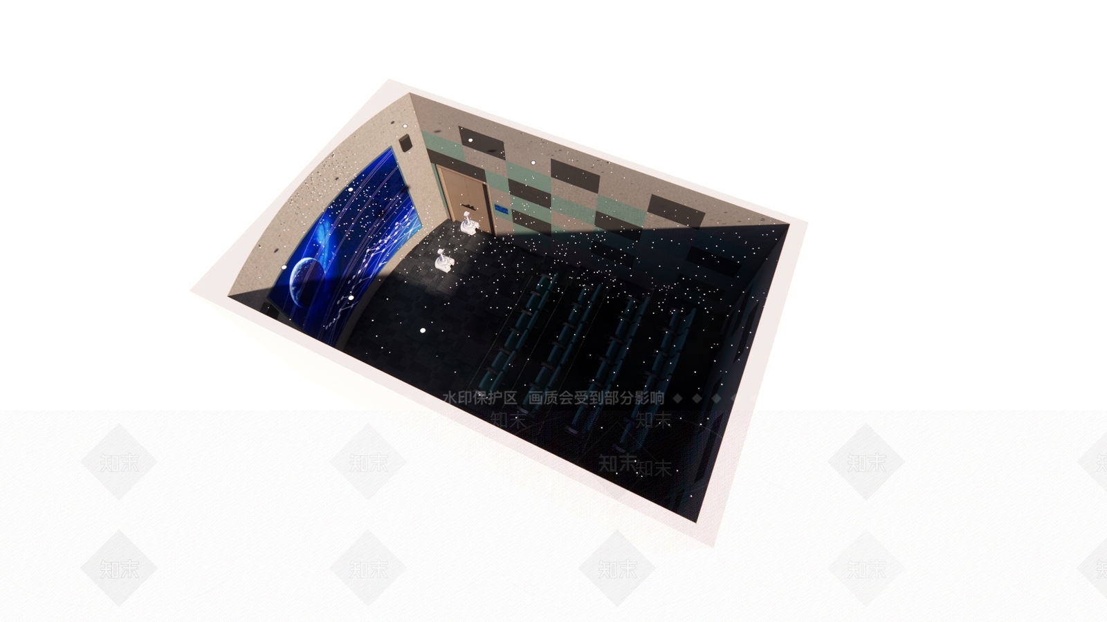 现代电影院SU模型下载【ID:1201241127】