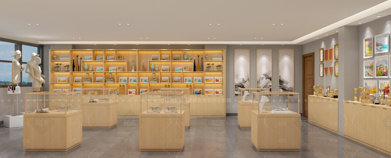 现代其他展厅SU模型下载【ID:1201241745】