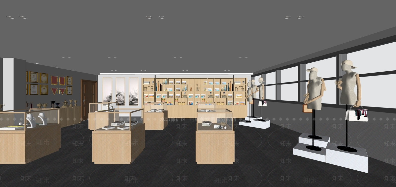 现代其他展厅SU模型下载【ID:1201241745】