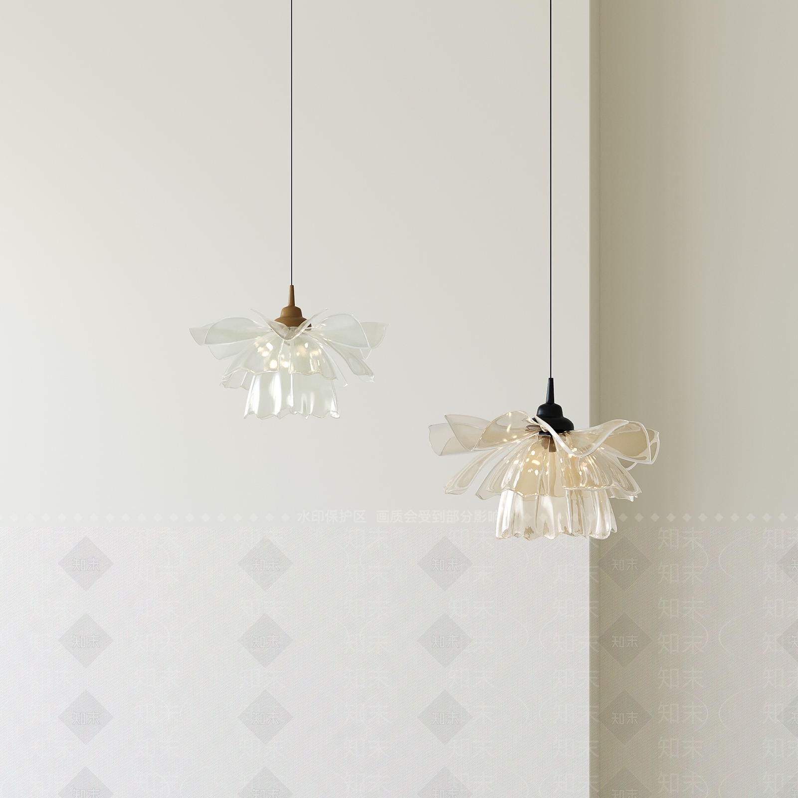 现代中古小吊灯3D模型下载【ID:1201244968】