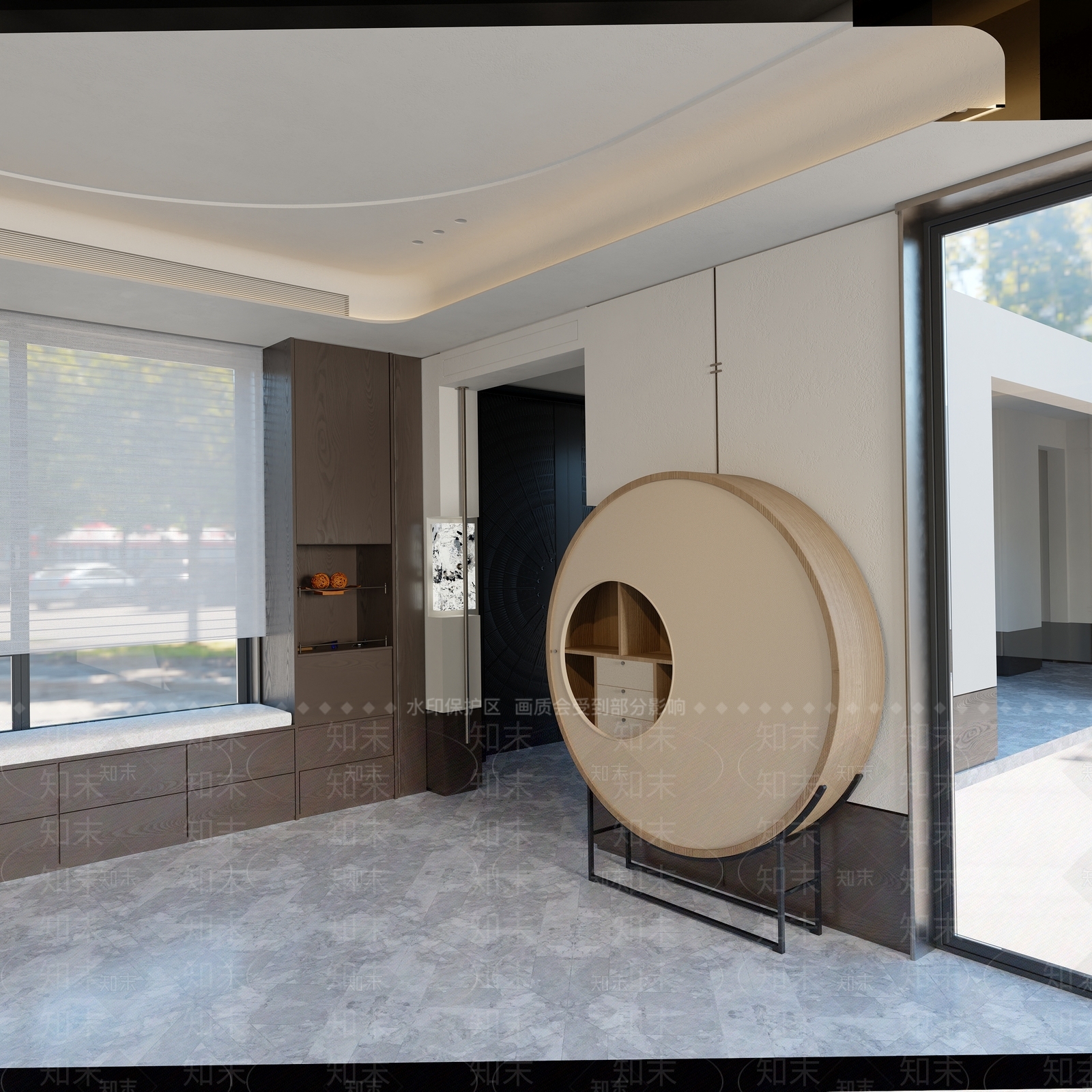 新中式中式餐边柜3D模型下载【ID:1201246526】