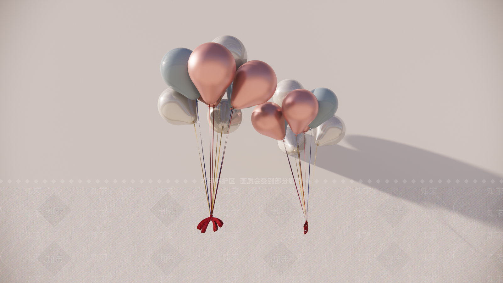 现代气球SU模型下载【ID:1201251710】