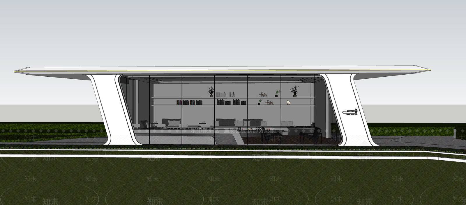 现代其他景观小建筑SU模型下载【ID:1201252744】