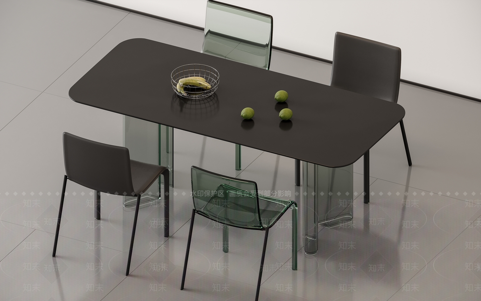 现代餐桌3D模型下载【ID:1201253011】