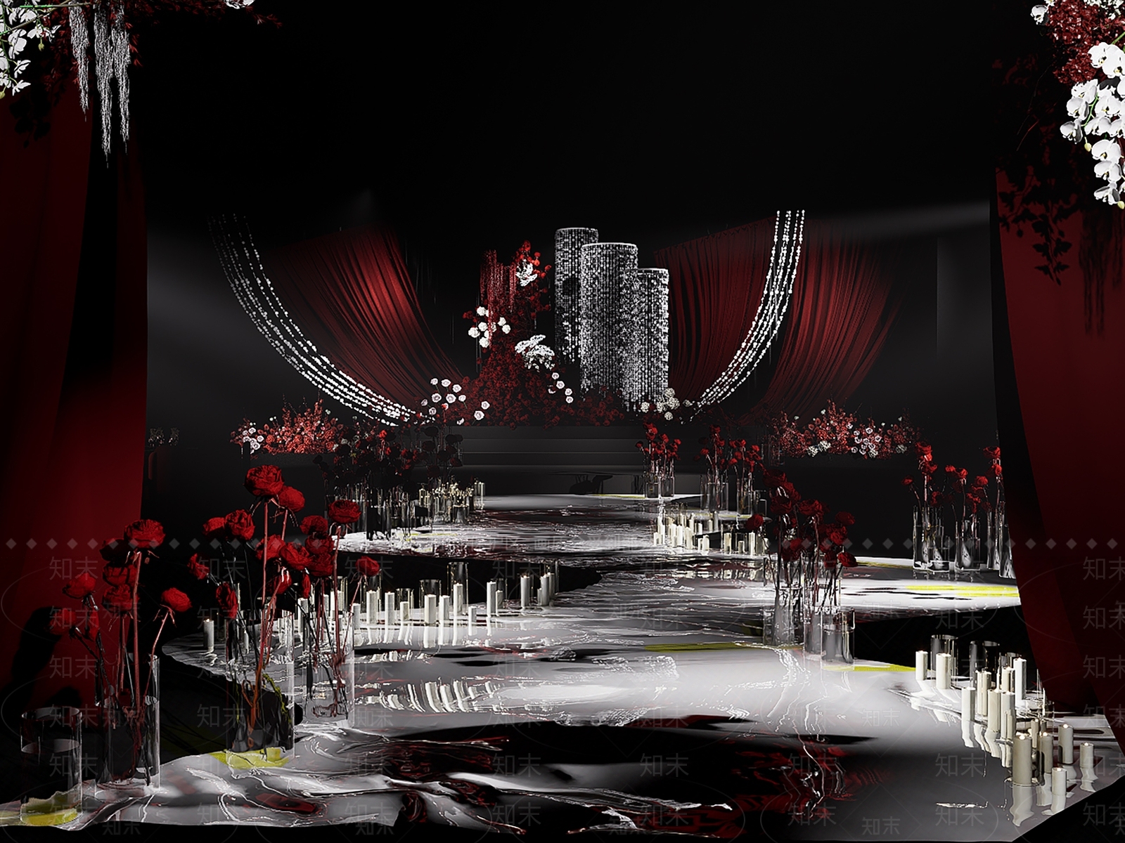 现代极简室内舞台SU模型下载【ID:1201261364】