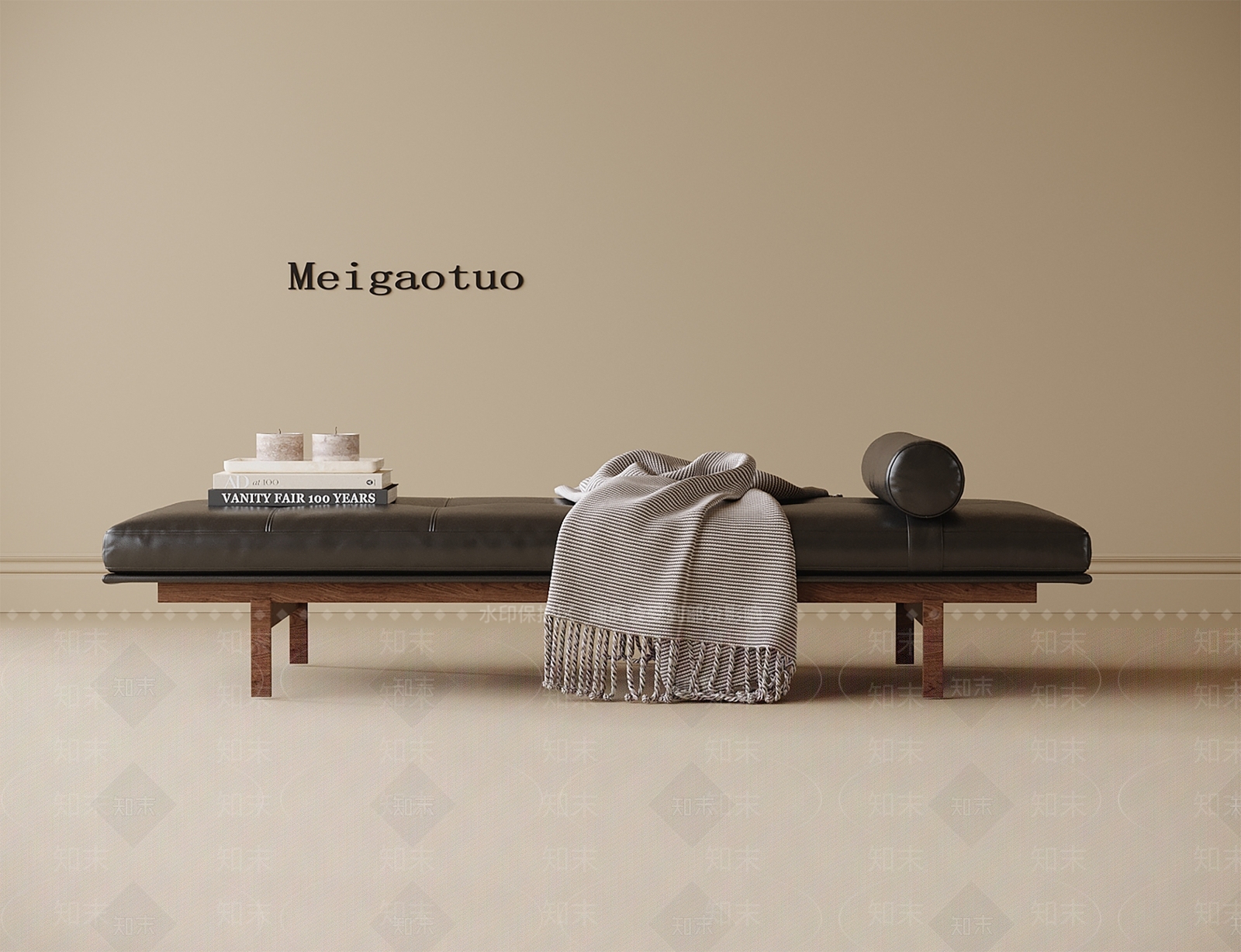 现代床尾凳SU模型下载【ID:1201264524】