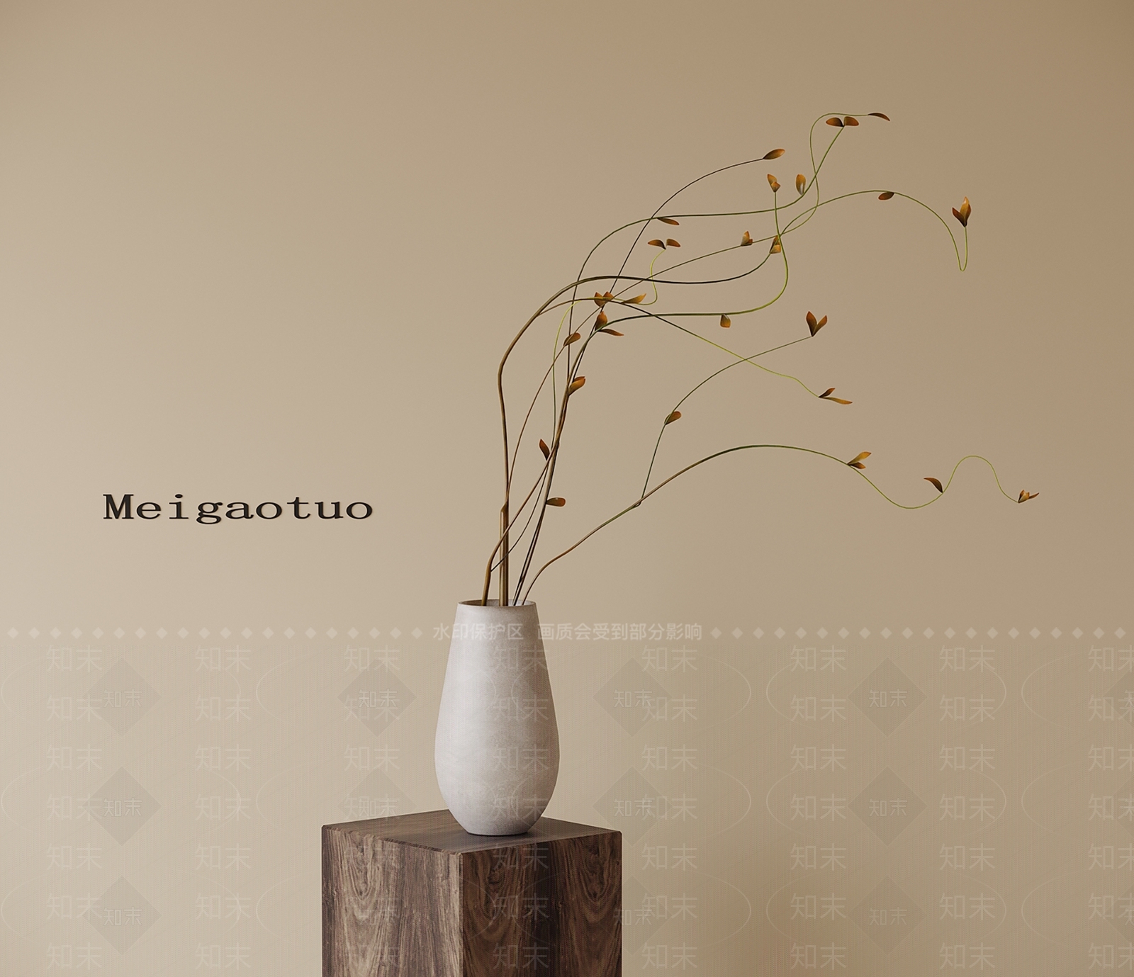 现代新中式花瓶SU模型下载【ID:1201264716】