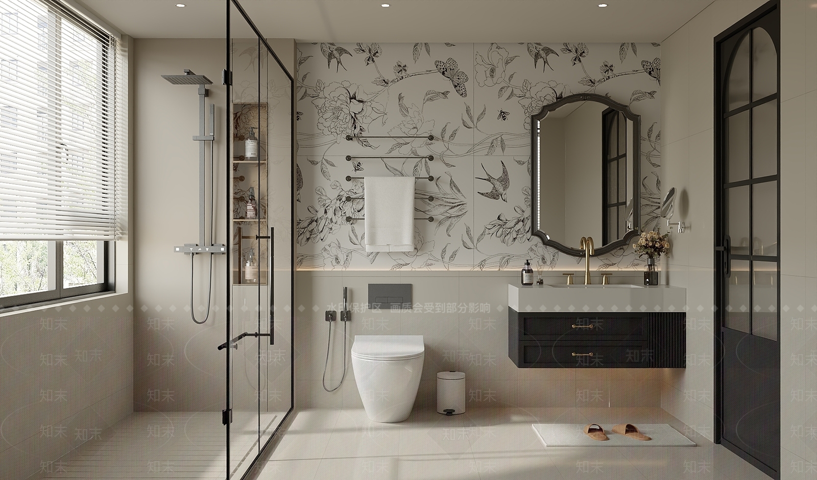 现代北欧卫生间3D模型下载【ID:1201266156】