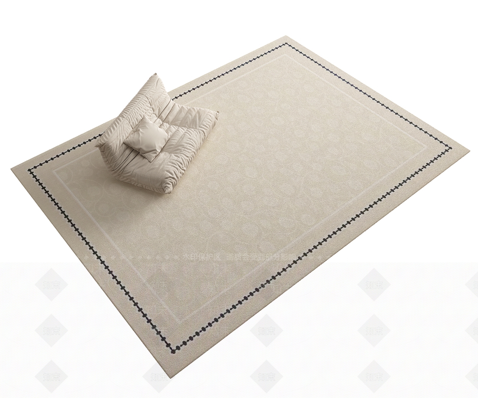 法式地毯3D模型下载【ID:1201265944】