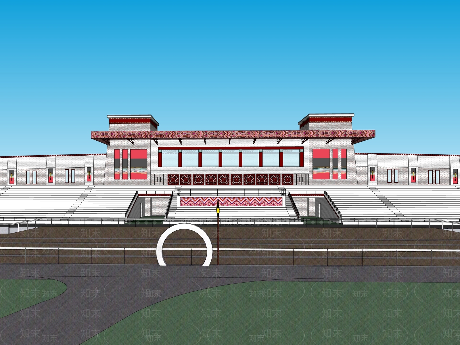 现代活动中心SU模型下载【ID:1201268384】