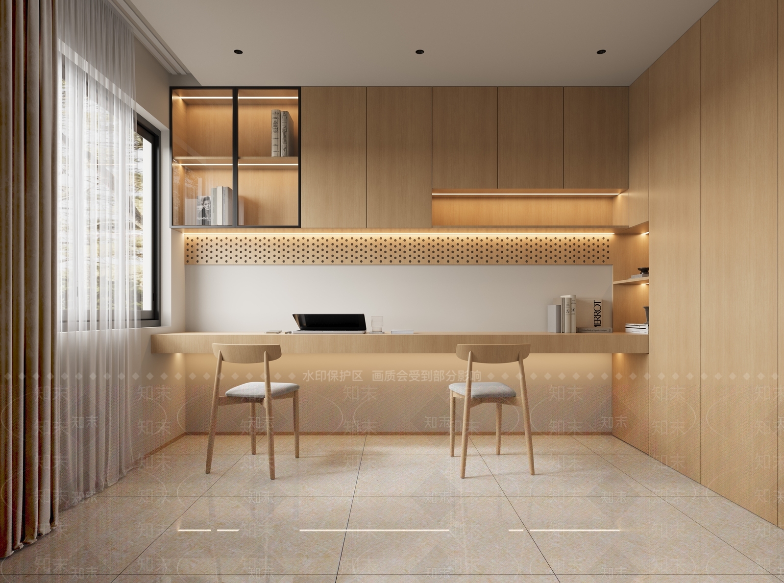 日式家居客厅3D模型下载【ID:1201268593】