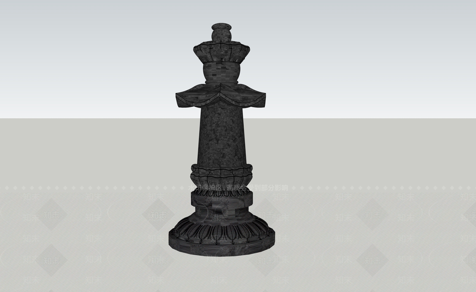 中式寺庙建筑SU模型下载【ID:1201271482】