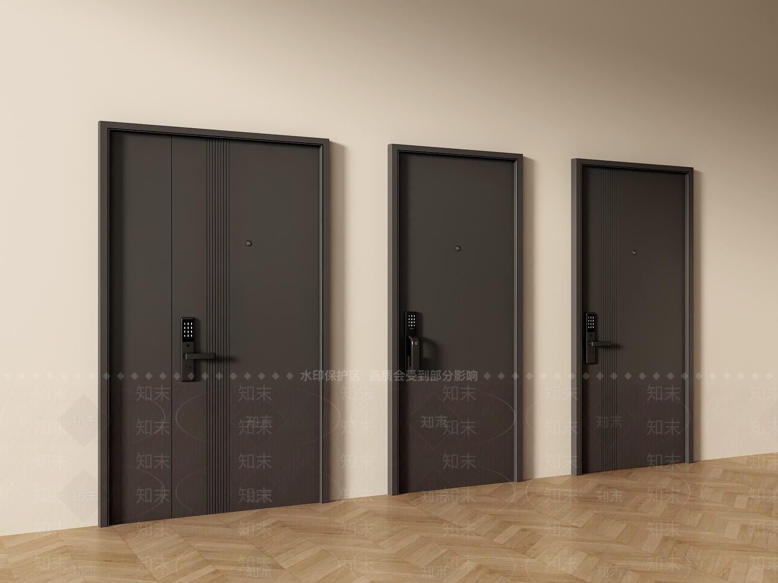 现代单开门3D模型下载【ID:1201271730】