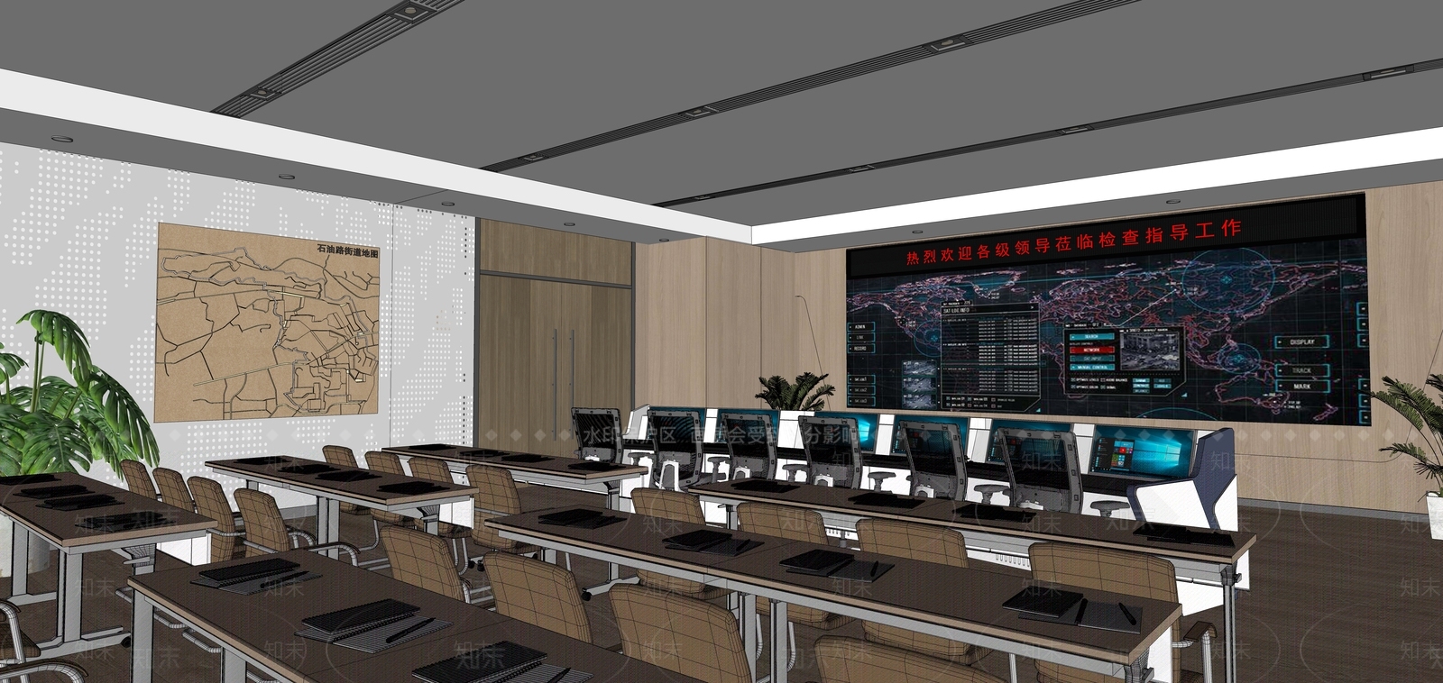 新中式现代其他办公区域SU模型下载【ID:1201276405】