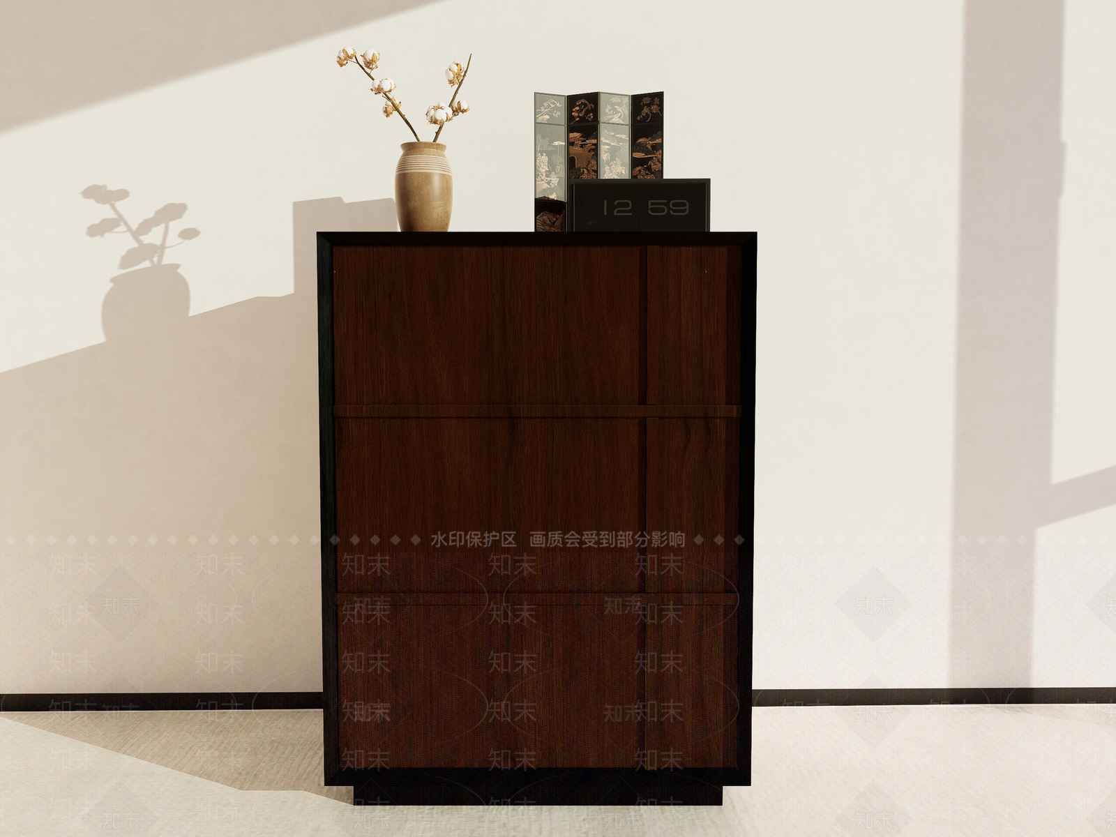 中古复古斗柜SU模型下载【ID:1201277884】