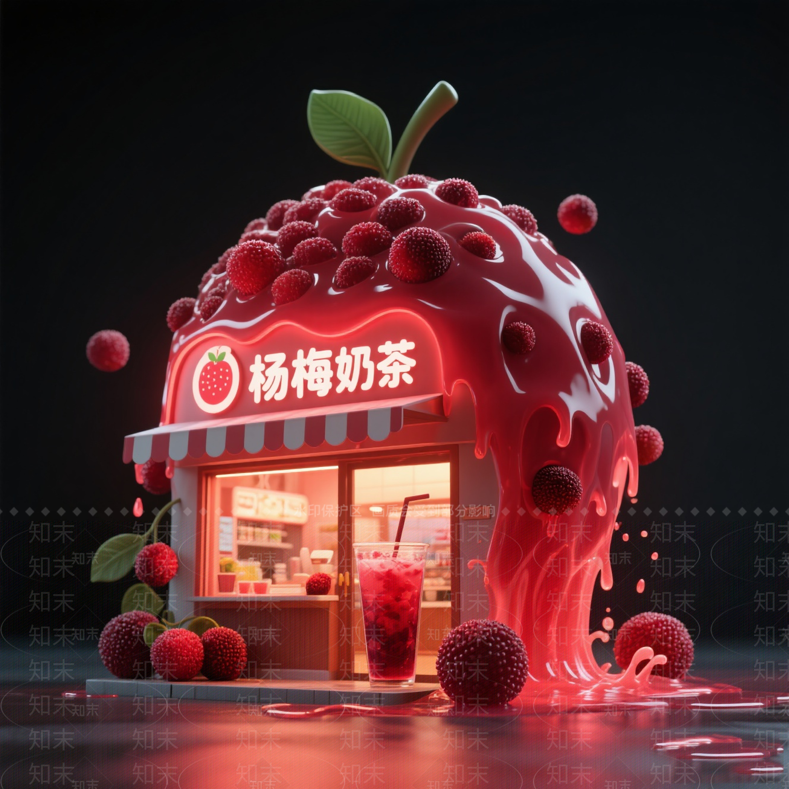 现代奶茶店SU模型下载【ID:1201279162】