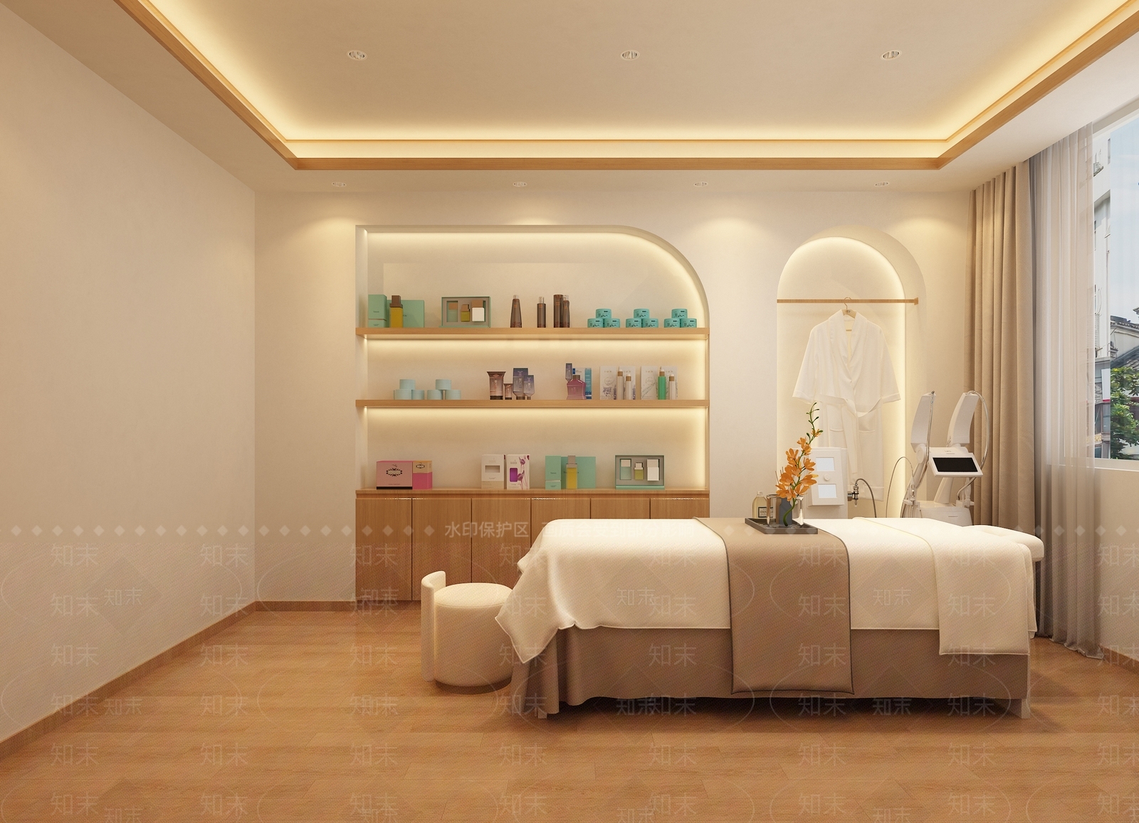 北欧禅意美容院3D模型下载【ID:1201287426】